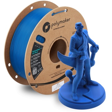Rola si statueta Polyman printata din filament Polymaker HT-PLA Blue 1kg - Filamente3D.ro