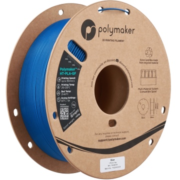 Rola vertical filament Polymaker HT-PLA-GF Blue 1kg - Filamente3D.ro