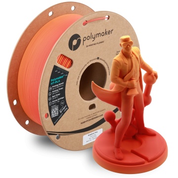 Rola si statueta Polyman printata din filament Polymaker HT-PLA Gradient Fire 1kg - Filamente3D.ro