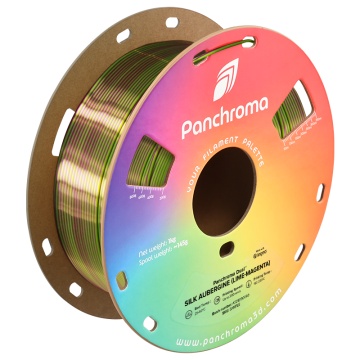 Filament 1.75 mm Polymaker Panchroma PLA Dual Silk Aubergine Lime-Magenta (verde-magenta) 1kg
