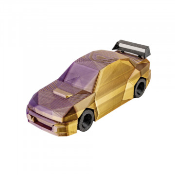 Masinuta printata din filament Polymaker Panchroma PLA Dual Silk Sovereign Gold-Purple - Filamente3D.ro