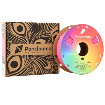 Rola si cutia rolei de filament Polymaker Panchroma Matte PLA Lotus Pink - Filamente3D.ro