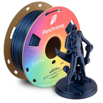Polymaker Scientist si rola Panchroma Metallic Blue cu efect metalic albastru si sclipici - ideal pentru finisaje decorative - Filamente3D.ro