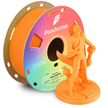 Rola si statueta Polyman printata din filament Polymaker Panchroma PLA Neon Orange 1kg - Filamente3D.ro