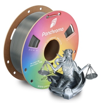 Rola si statueta femeie cu doua talere printata din filament Polymaker Panchroma PLA Silk Gradient Air 1kg - Filamente3D.ro