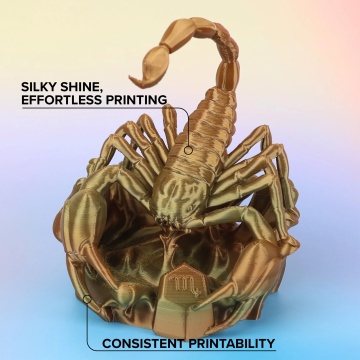 Scorpion printat din filament Polymaker Panchroma PLA Silk Gradient Earth 1kg - Filamente3D.ro