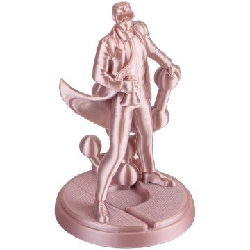 Statueta Polyman printat din filament Polymaker Panchroma PLA Silk Rose Gold - Filamente3D.ro