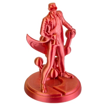 Statueta Polyman printata din filament 1.75 mm Polymaker PolyLite PLA Dual Silk Sunset Gold-Red 1kg - Filamente3D.ro