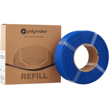Filament 1.75 mm Polymaker Refill Panchroma PLA Blue (albastru) 1kg - ambalaj si rola - Filamente3D.ro