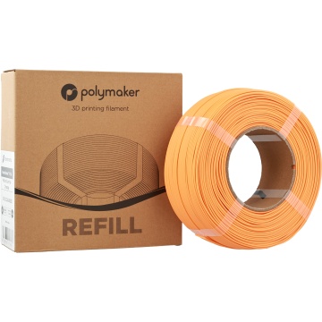 Cutie si rezerva de filament 1.75 mm Polymaker Refill Panchroma PLA Matte Sunrise Orange 1kg - Filamente3D.ro