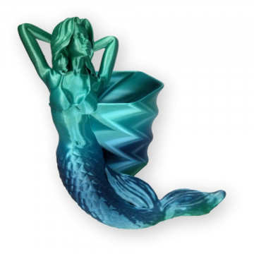 Sirena printata din filament Rosa3D Refill PLA Rainbow Silk Ocean 1kg - Filamente3D.ro
