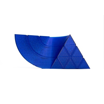 Mostra printata din filament 1.75 mm SmartFil PLA Crystal Blue (albastru transparent) - 1kg - Filamente3D.ro