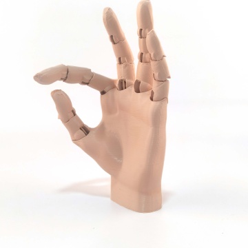 Mana printata din filament 1.75 mm SmartFil PLA Medium Skin (maro) - 1kg - Filamente3D.ro