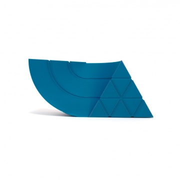 Mostra printata din filament 1.75 mm SmartFil PLA RECYCLED Signal Blue (albastru) - RAL 5005 - 1kg
