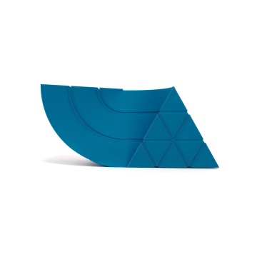 Mostra printata din filament 1.75 mm SmartFil PLA Signal Blue (albastru) - RAL 5005 - 1kg - Filamente3D.ro