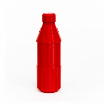 Sticla printata 3D din filament 1.75mm FormFutura ReForm rPET Red (rosu) 1kg - Filamente3D.ro