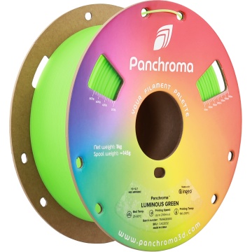 Rola filament 3D - Panchroma Luminous Green – verde fosforescent, straluceste in intuneric - ideal pentru imprimare precisa - Filamente3D.ro