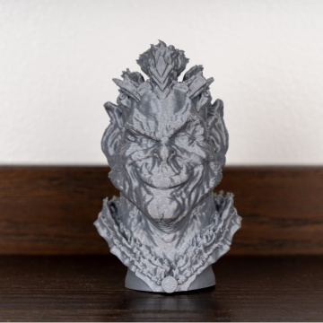 Statueta monstrulet printat din filament Polymaker Panchroma Satin Grey 1kg - Filamente3D.ro