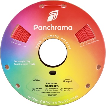 Filament 1.75mm Polymaker Panchroma PLA Satin Red (rosu) 1kg - vedere frontala - Filamente3D.ro