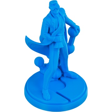 Statueta Polyman printata din filament 1.75 mm Polymaker PETG Electric Blue 1kg - Filamente3D.ro