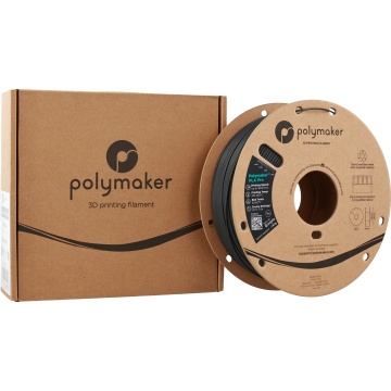 Cutie si rola de filament 1.75mm Polymaker PLA Pro - High Speed Tough PLA Dark Grey (gri) 1kg