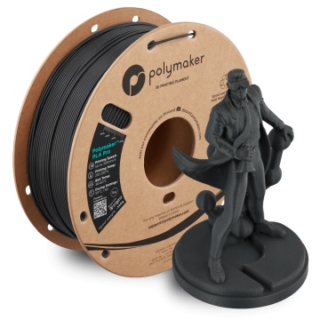 Rola si statueta printata din filament 1.75mm Polymaker PLA Pro - High Speed Tough PLA Metallic Chrome (argintiu) 1kg