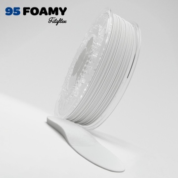 Rola Recreus si talpa pantofi printat din filament 1.75mm Recreus FilaFlex 95A Foamy Natural (natural) - 95A ... 70A - 750g - Filamente3D.ro