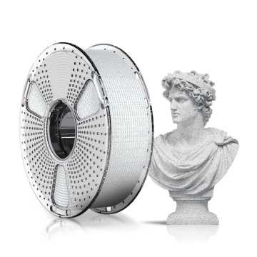 Filament 1.75mm Sunlu High Speed PLA Marble Shadow Storm (alb) 1kg