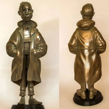 Statueta postprocesata din filament ColorFabb BronzeFill 750g - Filamente3D.ro