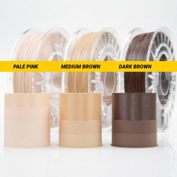 Variante culori filament ColorFabb Varioshore TPU Prosthetic 700g - Filamente3D.ro
