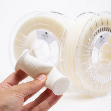 Rola si manson ghidon printat din filament ColorFabb Varioshore TPU Natural 700g - Filamente3D.ro