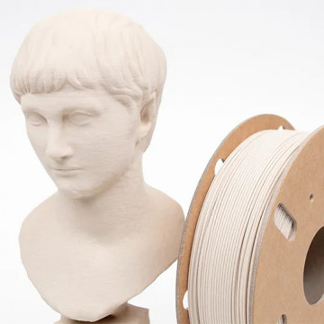 Rola si detaliu bust printat din filament ColorFabb Vibers PLA White 750g - Filamente3D.ro