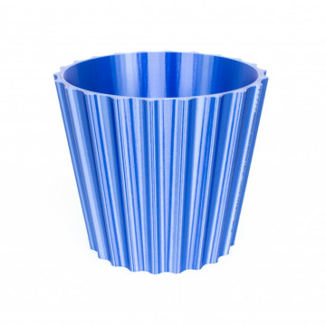 Vaza printata 3D din filament FormFutura High Gloss PLA Blue (albastru) 750g - Filamente3D.ro