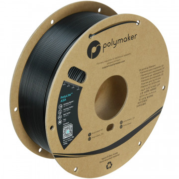 Axonometrie rola de filament Polymaker PolyLite ASA Jet Black 1kg - Filamente3D.ro