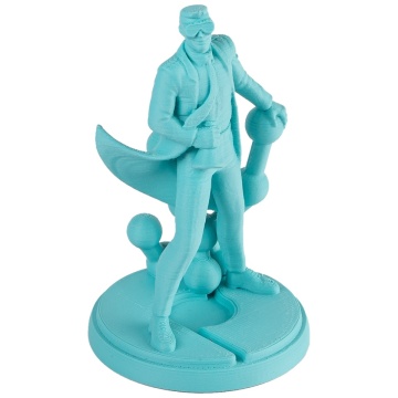 Statueta Polyman printata 3D din filament Polymaker Panchroma PLA Matte Arctic Teal (turcoaz)1kg - Filamente3D.ro