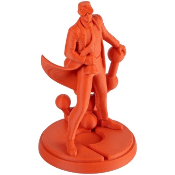 Omul de stiinta Polymaker printat in filamentul Panchroma Matte PLA Muted Red