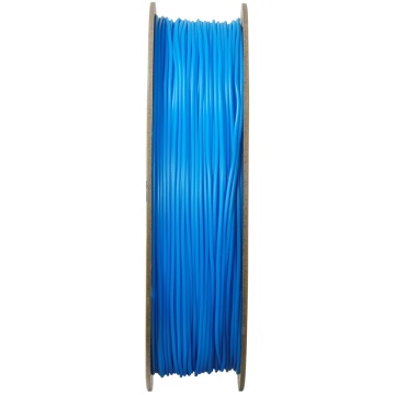 Vedere laterala rola filament Polymaker PolyFlex TPU-95A Blue 750g - Filamente3D.ro