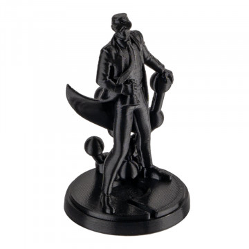 Statueta Polyman printata 3D din filament Polymaker PolyMax PC Black 750g - Filamente3D.ro