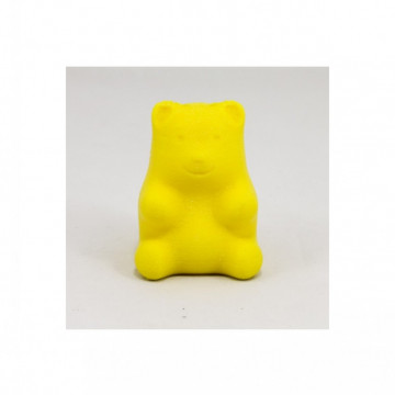 Ursulet printat 3D din filament Recreus FilaFlex Original 82A Yellow (galben) 500g - Filamente3D.ro