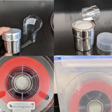 Utilizare capsula de uscare a filamentului de la Slice Engineering - Filamente3D.ro