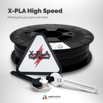 Rola si piese printate din filament add:north X-PLA High Speed Black 750g - Filamente3D.ro