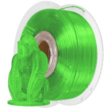 Filament 1.75 mm AzureFilm PETG Hyper Speed Transparent Green (verde) 1kg