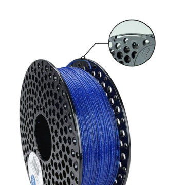 Detaliu rola filament AzureFilm PLA Glitter Blue 1kg - Filamente3D.ro