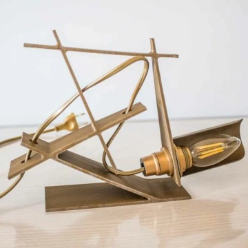 Lampa printata din filament 1.75 mm AzureFilm PLA Original Gold (auriu) 1kg - Filamente3D.ro