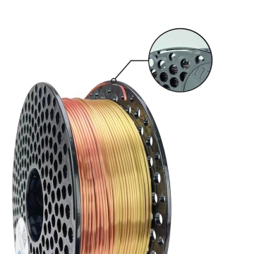 Detaliu rola filament AzureFilm PLA Silk Rainbow Harmony 1kg - Filamente3D.ro