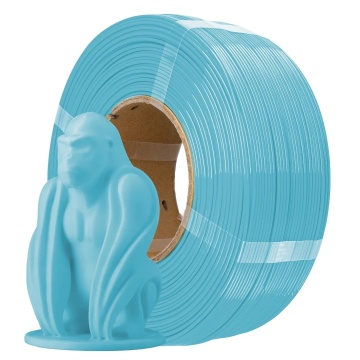Filament 1.75 mm AzureFilm ReFill PETG Hyper Speed Pastel Baby Blue (albastru) 1kg