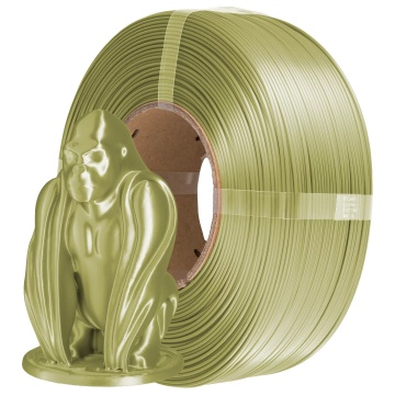 Filament 1.75 mm AzureFilm ReFill PLA Silk Olive Green (verde) 1kg