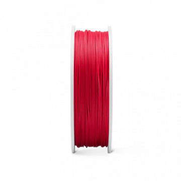 Lateral rola de filament Fiberlogy FiberSilk Red 850g - Filamente3D.ro