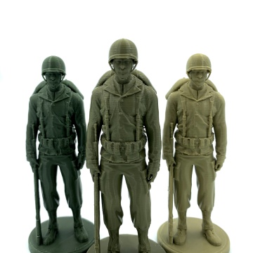 Soldati printati din filament Fiberlogy Impact PLA Olive Green 850g si din alte culori - Filamente3D.ro