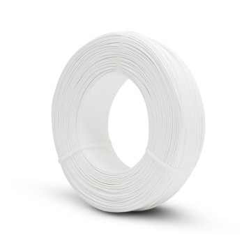 Vedere laterala rezerva de filament Fiberlogy Refill Easy PLA White 850g - Filamente3D.ro